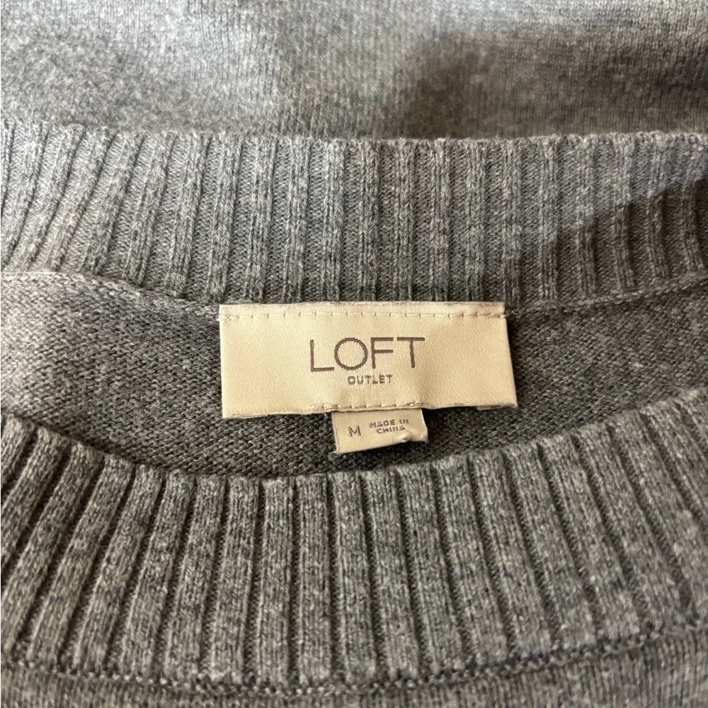 LOFT Outlet Heather‎ Gray Knit Sweater